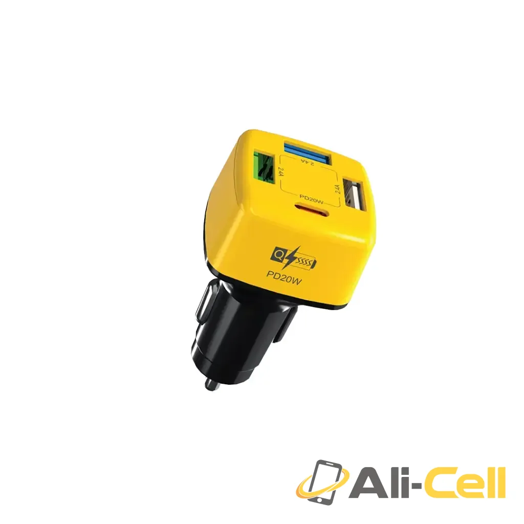 Green Lion GCC-06 Multiport PD Car Charge - Yellow