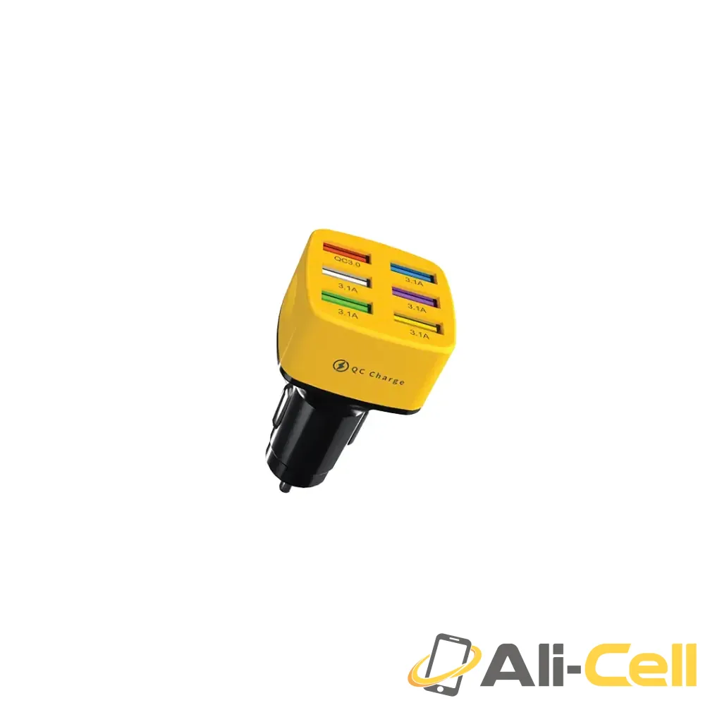 Green Lion GCC-05 Multiport Car Charger - Yellow
