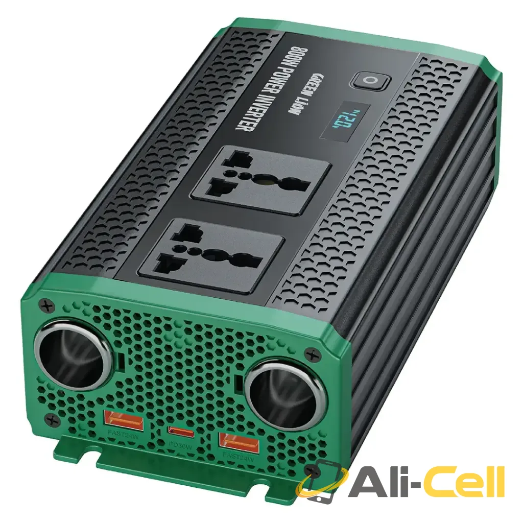 Green Lion GC-350 Car Inverter - Black