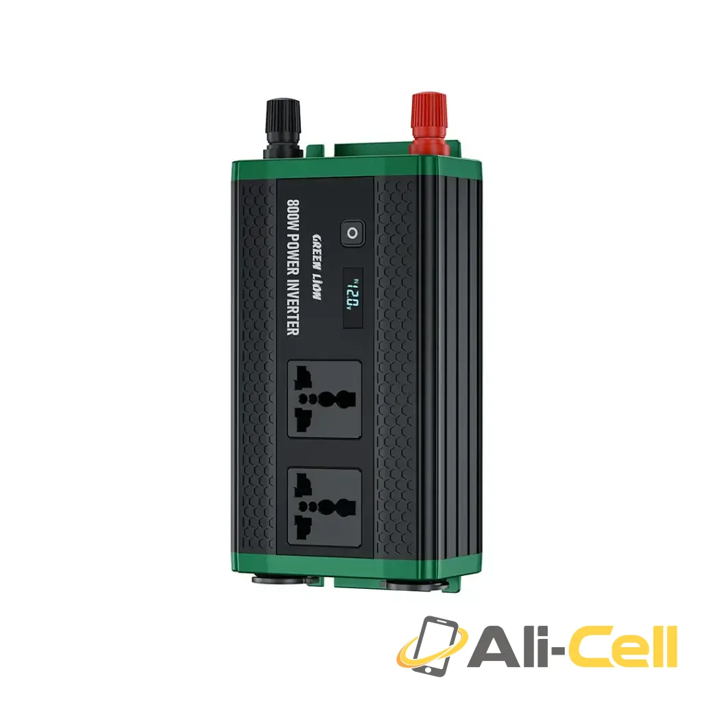 Green Lion GC-350 Car Inverter - Black — 2