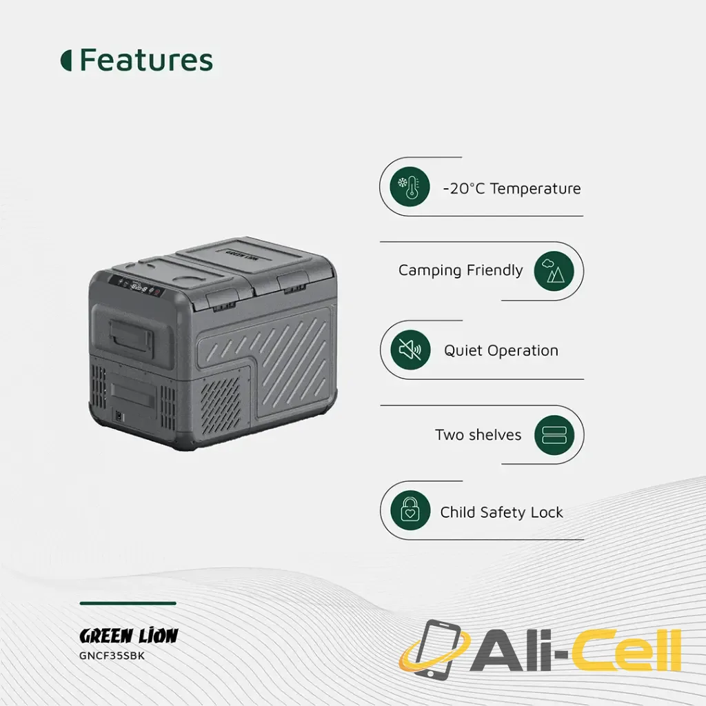 Green Lion GFC-35 Car Fridge - Black — 3