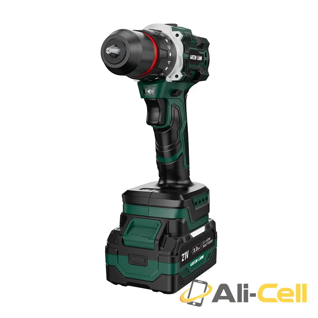 Green Lion GD-12 Edge Pro Cordless Hammer Drill - Green — 2