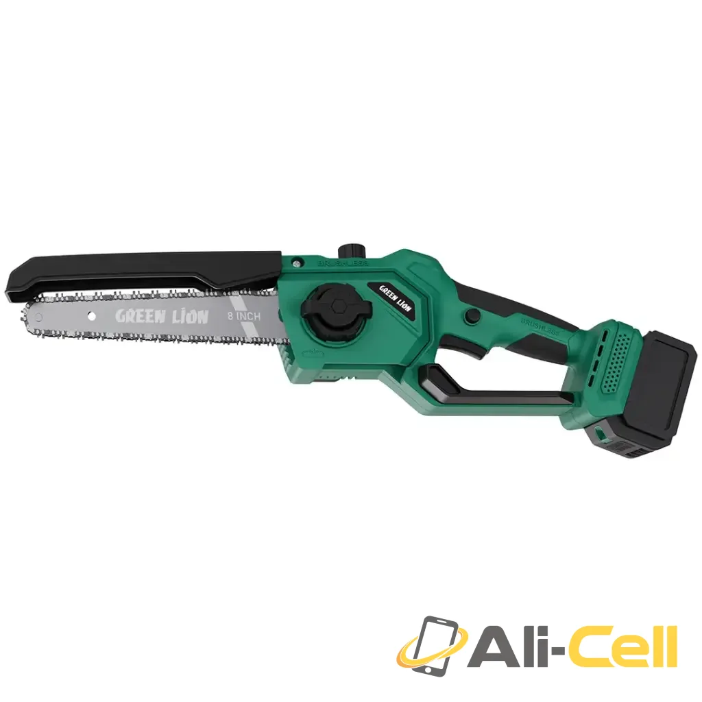 Green Lion GES-8 Brushless Cordless Electric Chainsaw - Green