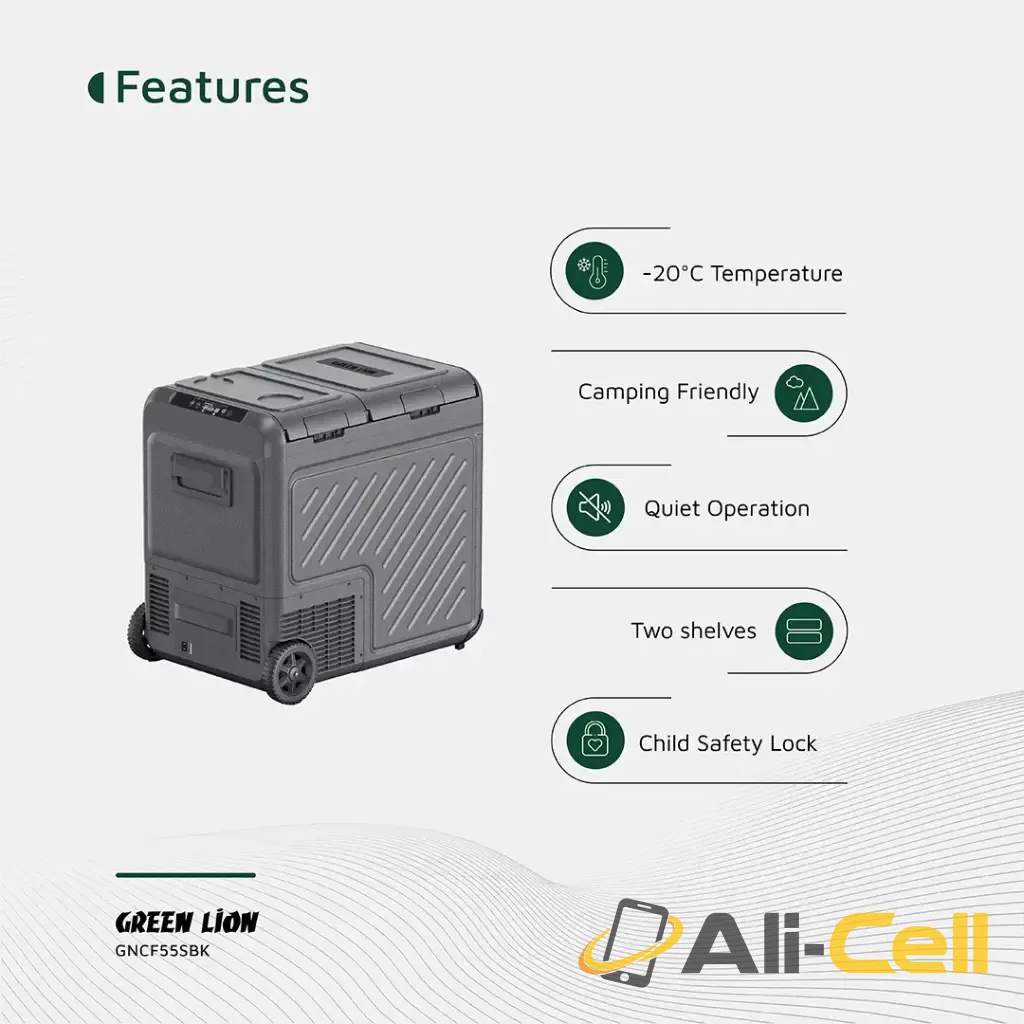 Green Lion GFC-55 Car Fridge - Black — 3