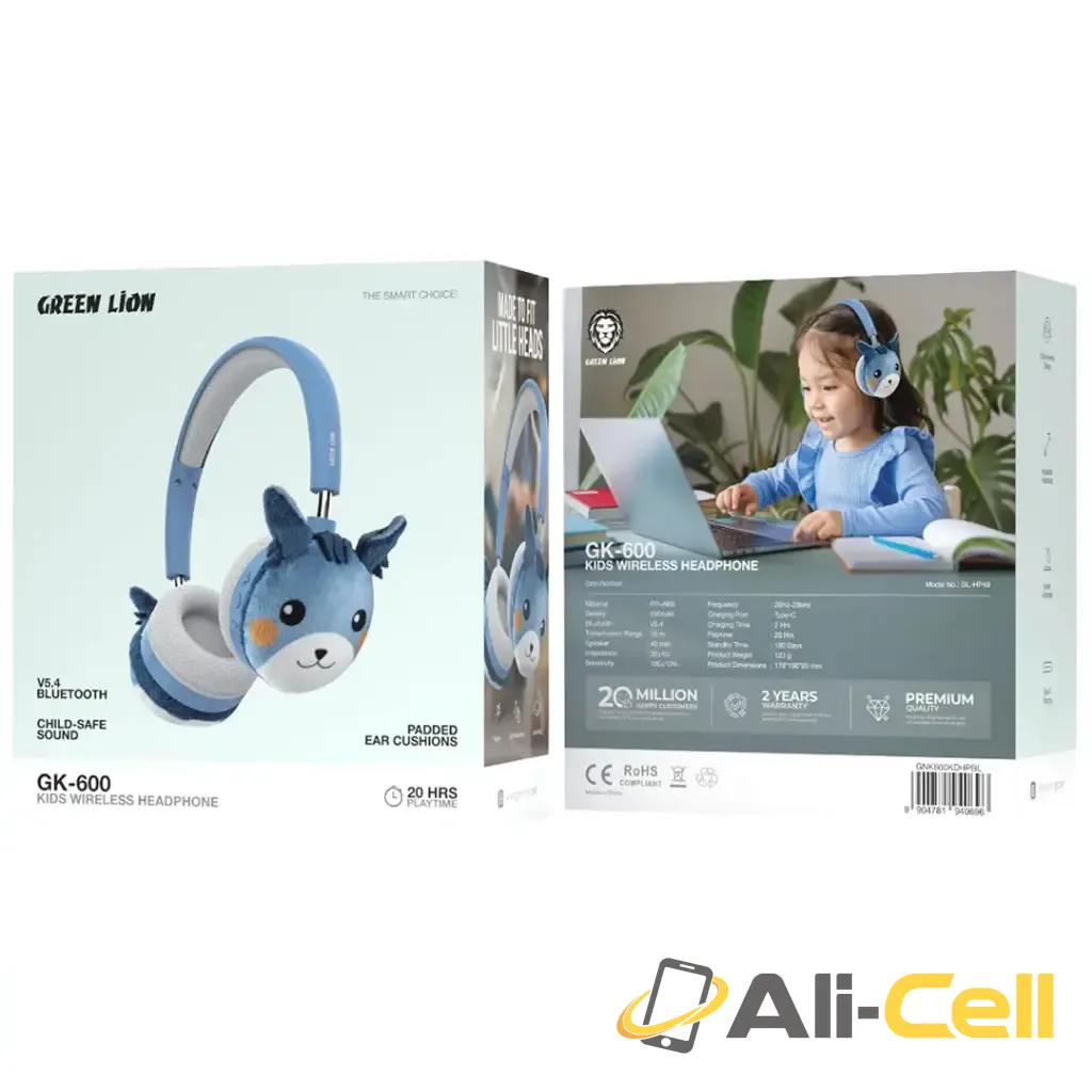 Green Lion GK-600 Kids Wireless Headphone — 2