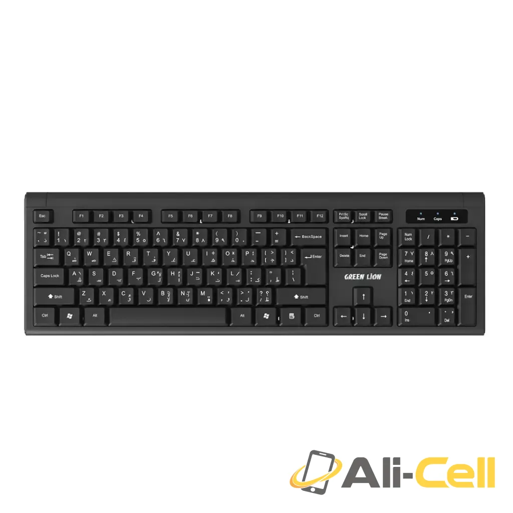 Green Lion GKM-200 Wireless Combo Keyboard and Mouse - Black — 3