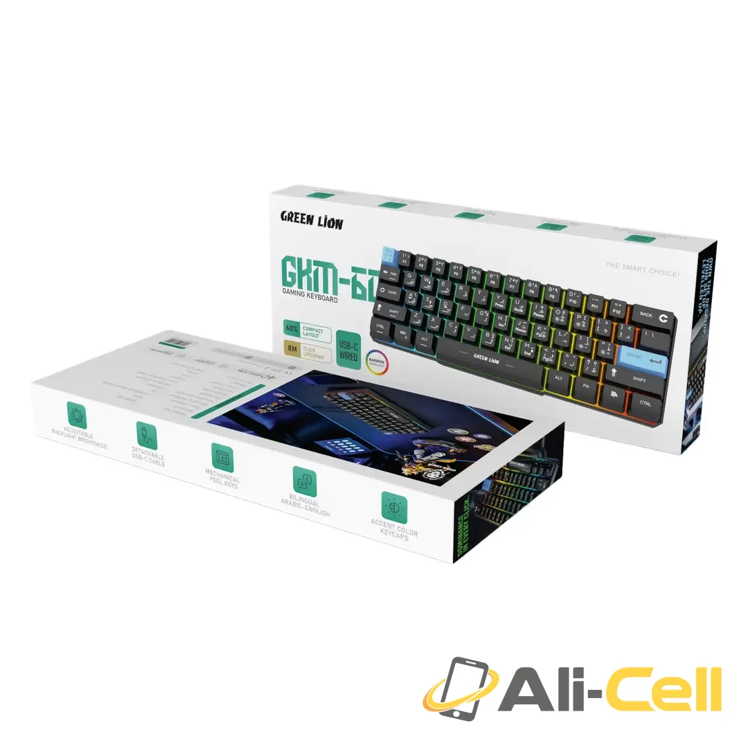 Green Lion GKM-60 Gaming Keyboard - Black — 3