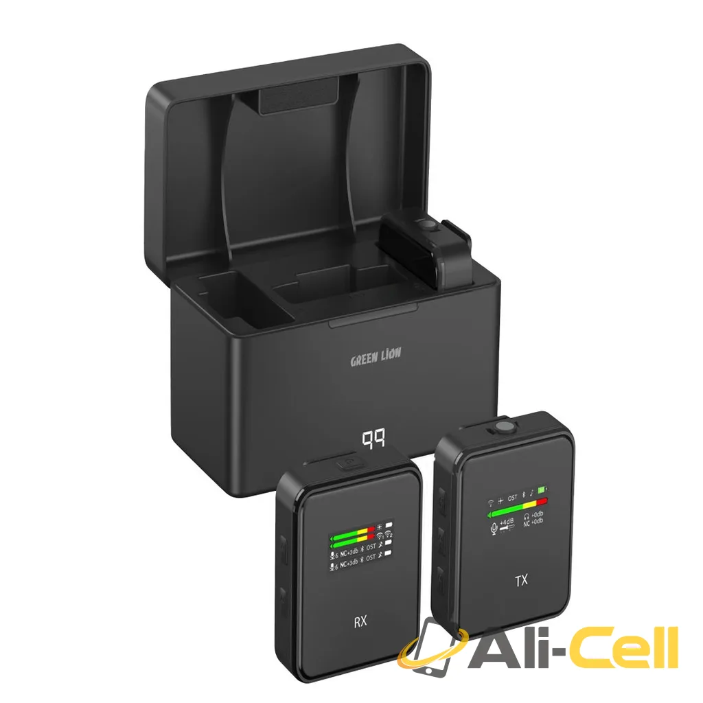 Green Lion GLM-Professional Wireless Microphone 300mAh - Black