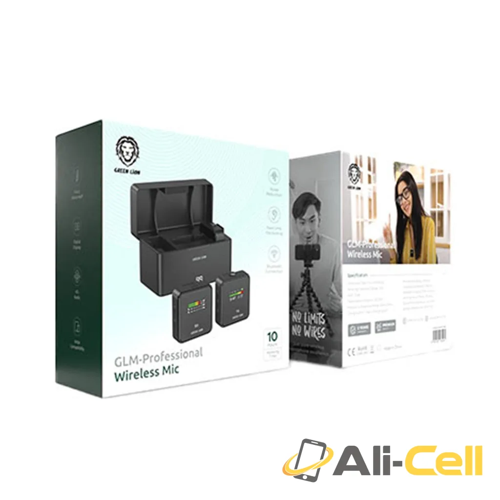 Green Lion GLM-Professional Wireless Microphone 300mAh - Black — 2