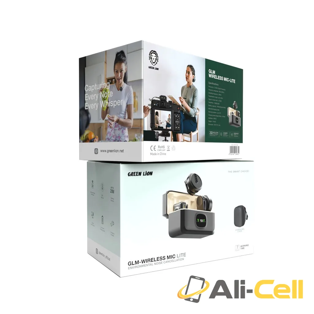 Green Lion GLM-Wireless Mic Lit with Type-C & Lightning Cable & 3.5mm Camera Aux — 2