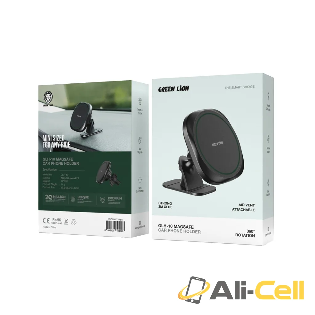 Green Lion GLH-10 MagSafe Car Phone Holder - Black — 2
