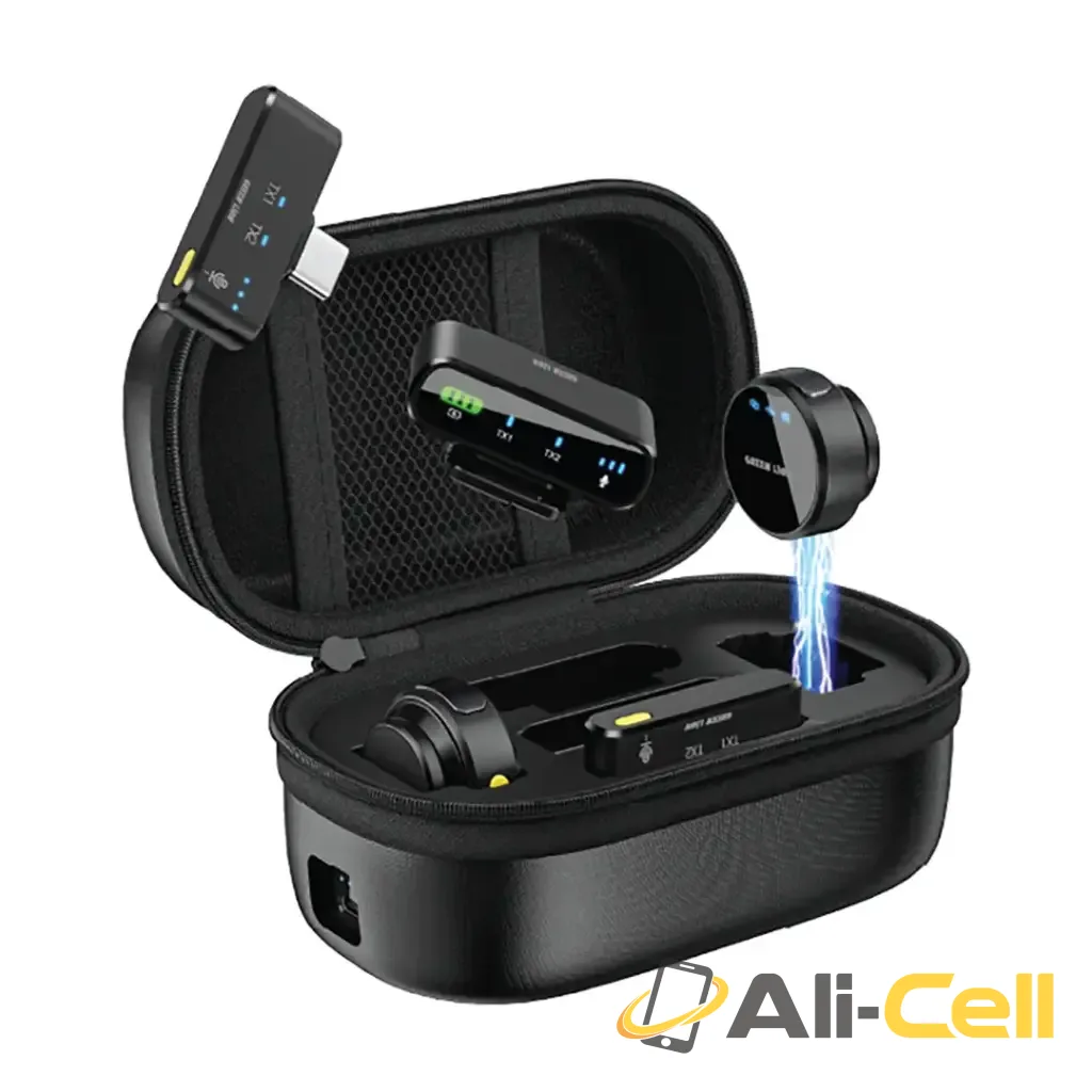 Green Lion GM-85X 3 In 1 Wireless Microphone - Black