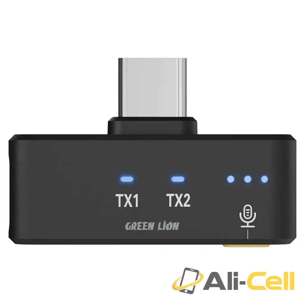 Green Lion GM-93X Microphone - Type-C Devices - Black — 2
