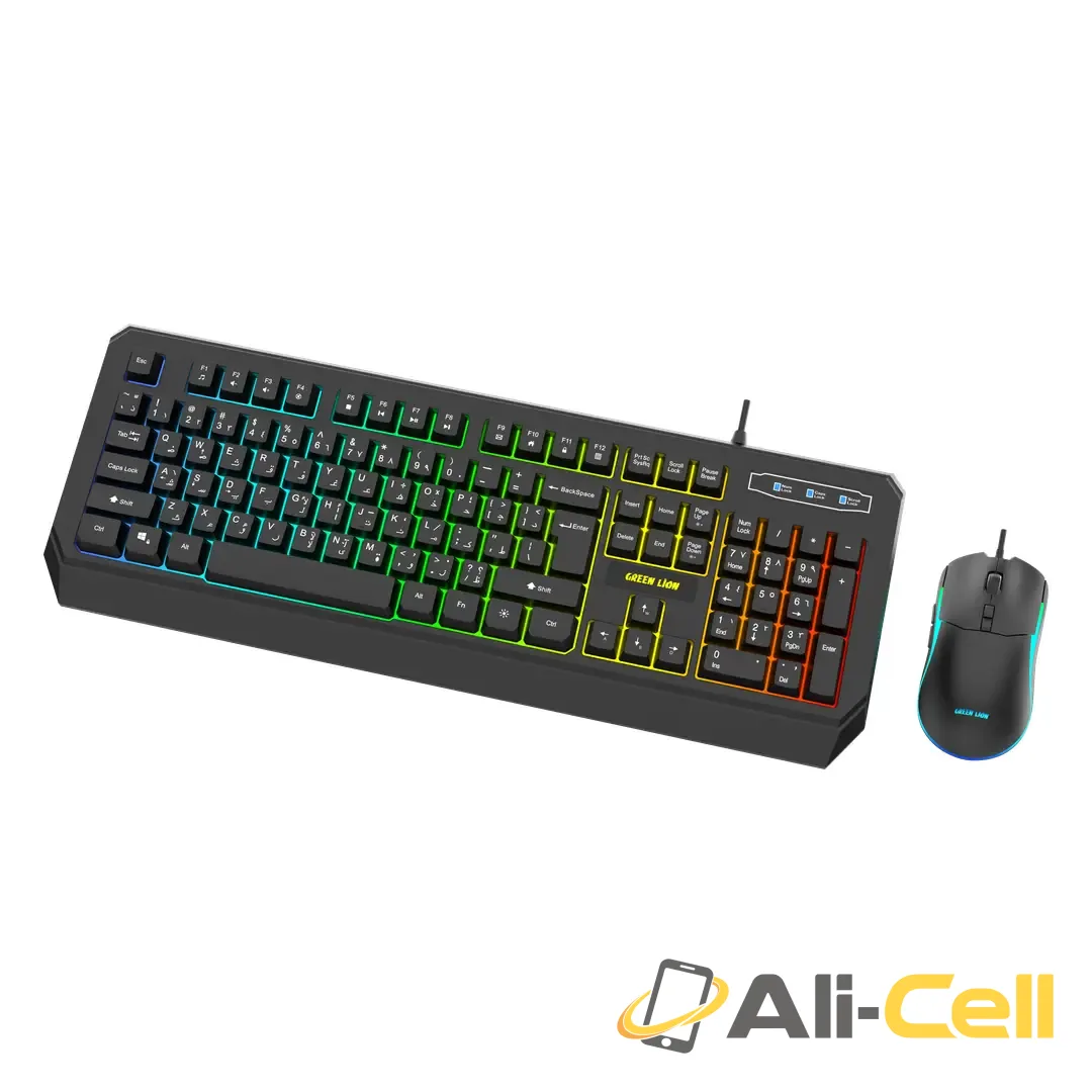 Green Lion GKM-65 Gaming Mouse & Keyboard Combo - Black — 2