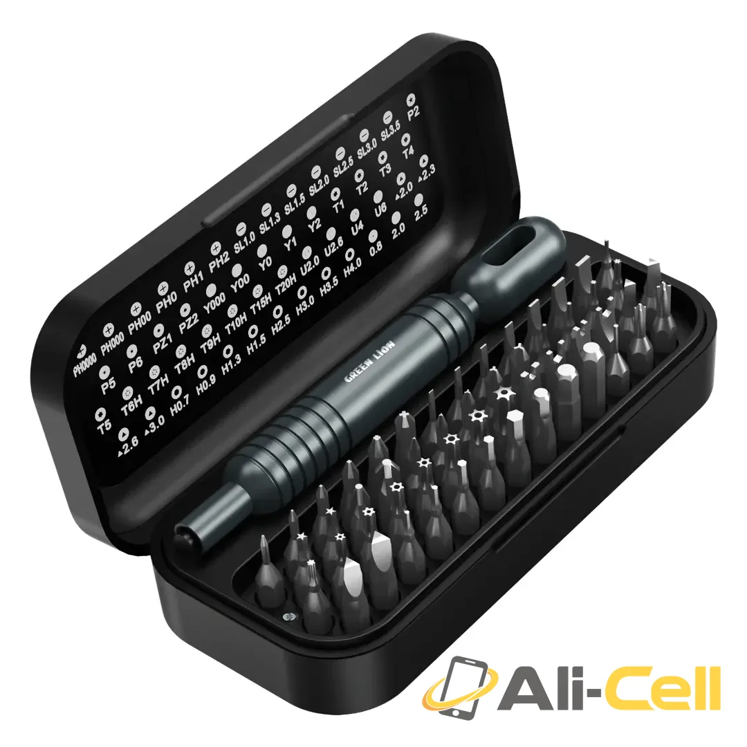 Green Lion GMS-55 Manual Screwdriver Set - Black
