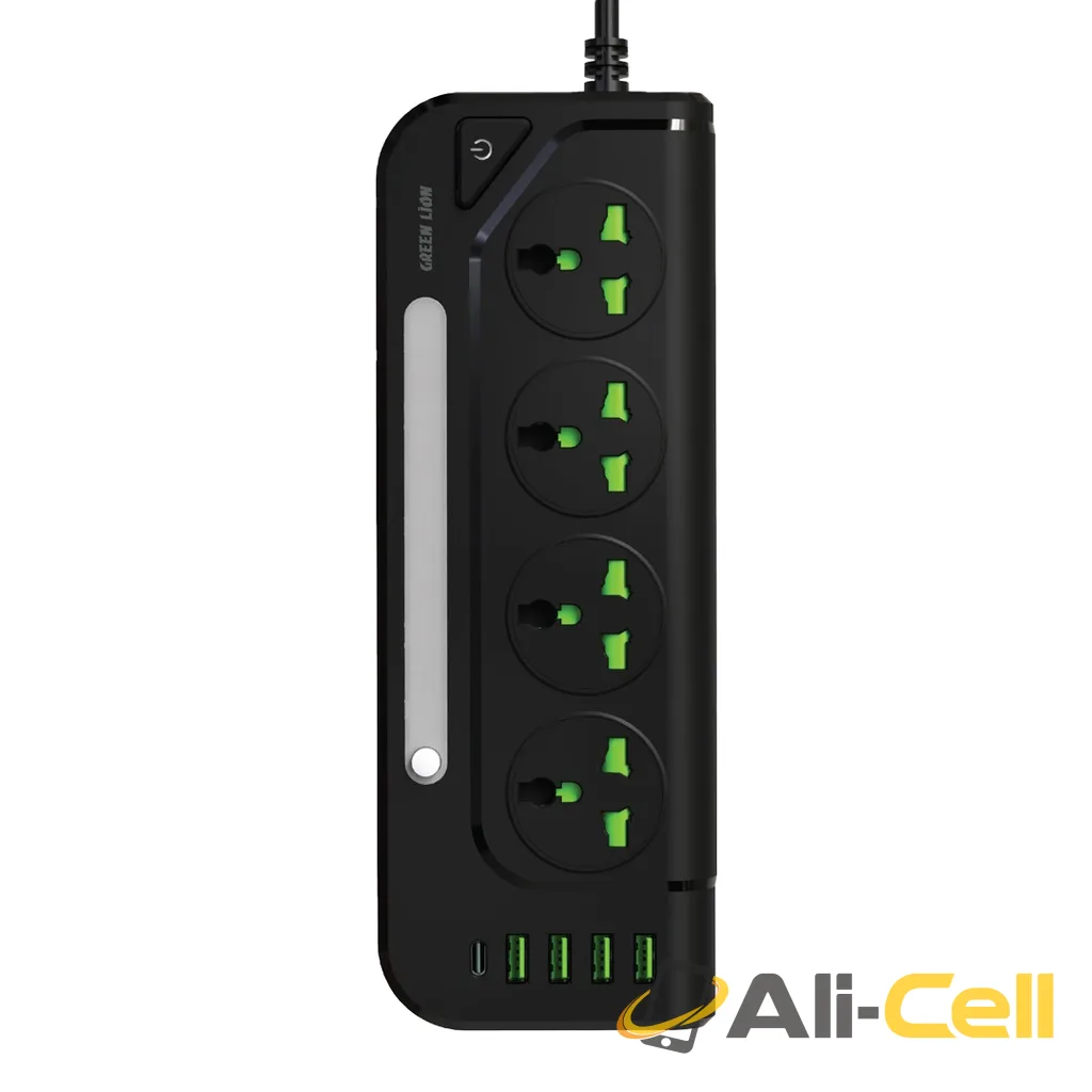 Green Lion GS-100 Power Socket 3000W - Black