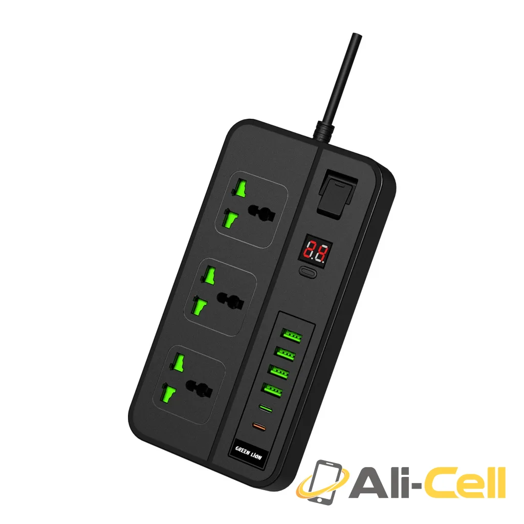 Green Lion GS-150 Power Socket 3000W - Black