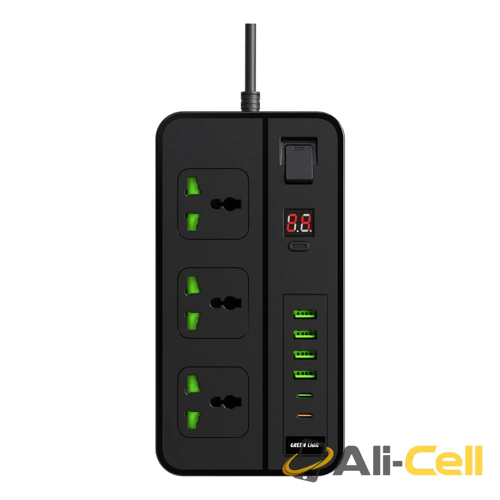 Green Lion GS-150 Power Socket 3000W - Black — 2