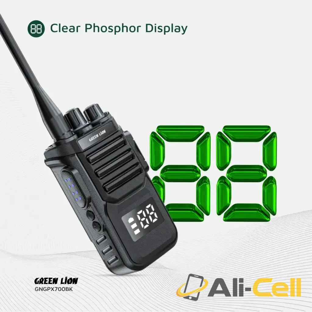 Green Lion GPX700 Walkie Talkie - Black — 3