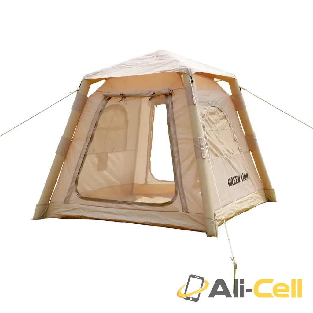 Green Lion GT-3X Inflatable Camping Tent - Beige — 2
