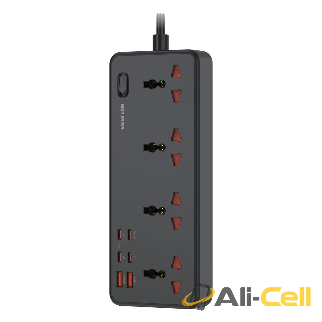 Green Lion GS-700 Universal Power Strip - Black
