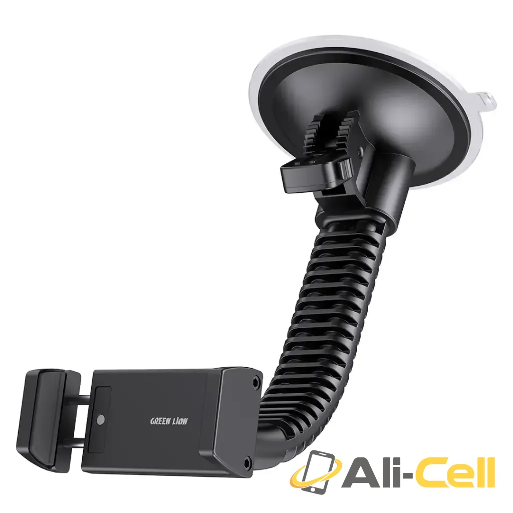 Green Lion GV-550 Heavy Duty Windshield Car Phone Mount - Black