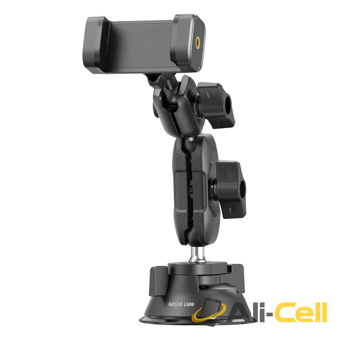 Green Lion GX-101 Suction Mount Car Phone Holder  – Black