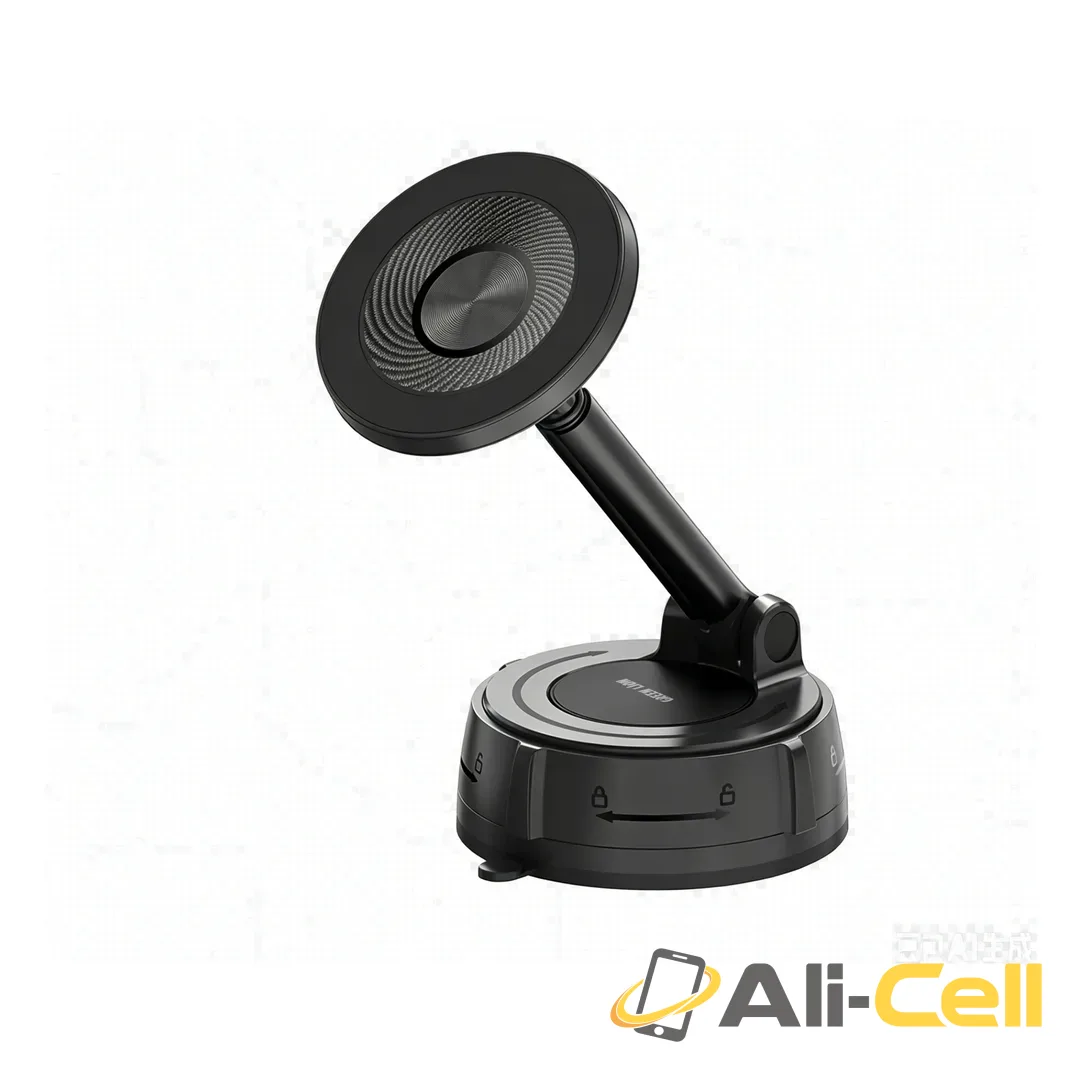 Green Lion GX-92 MagSafe Suction Car Phone Holder - Black