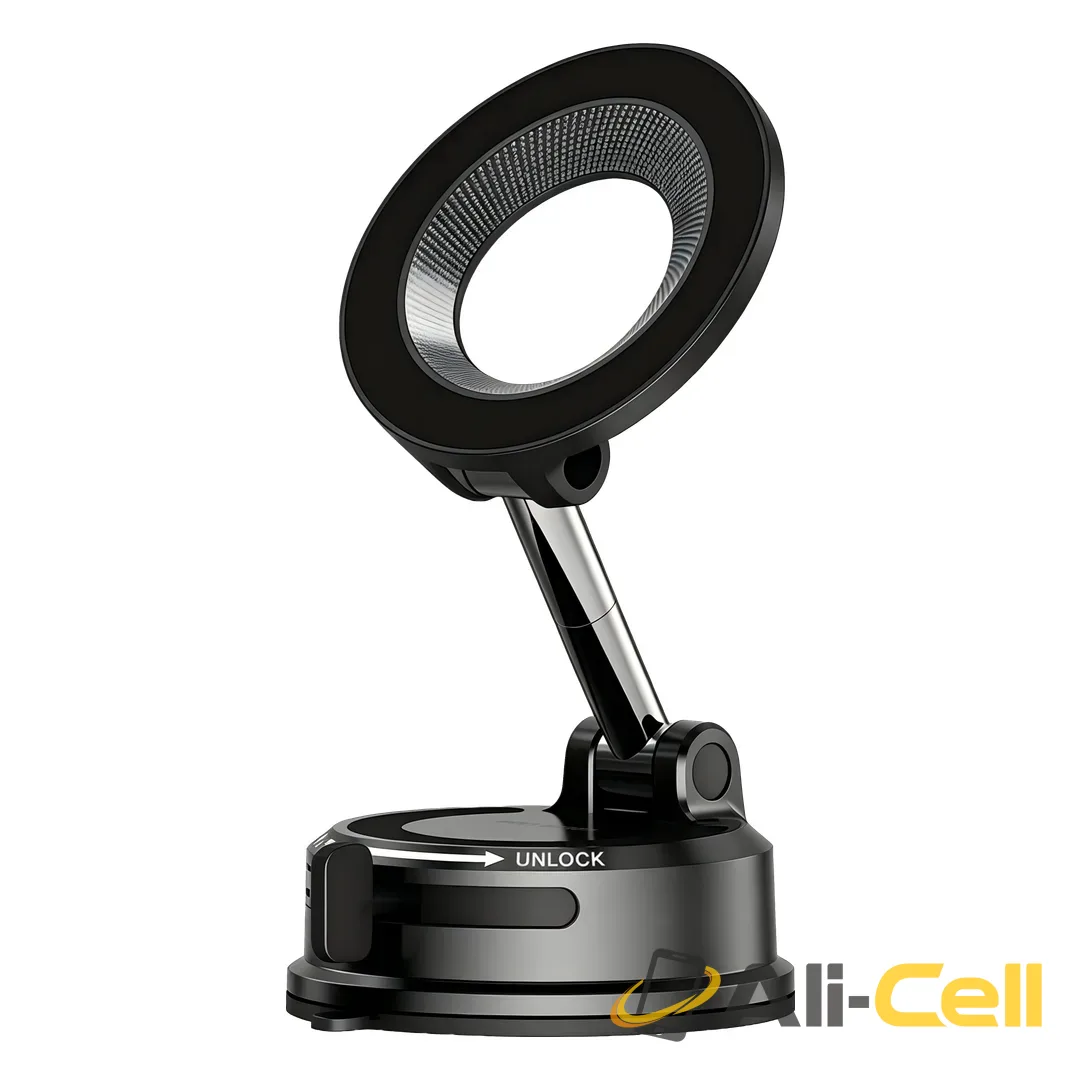 Green Lion GX-90 MagSafe Suction Car Phone Holder - Black