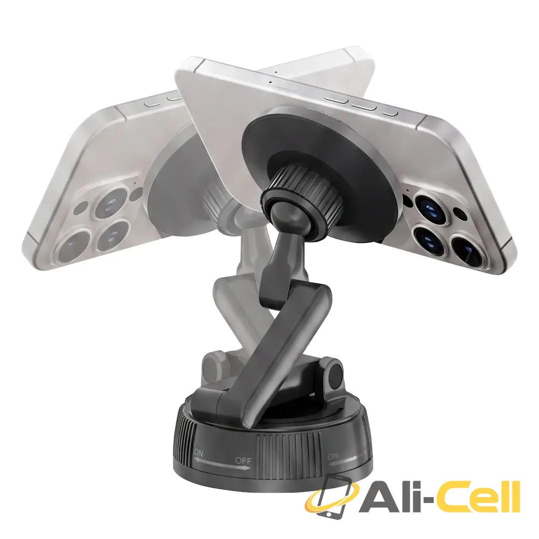 Green Lion GX-95 MagSafe Suction Car Phone Holder - Black — 2