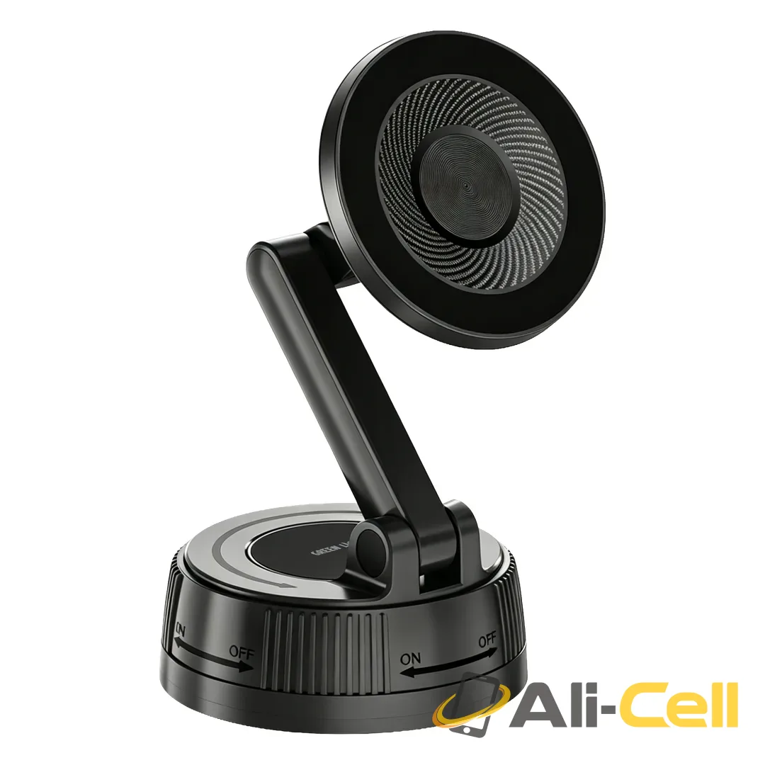 Green Lion GX-94 MagSafe Suction Car Phone Holder - Black