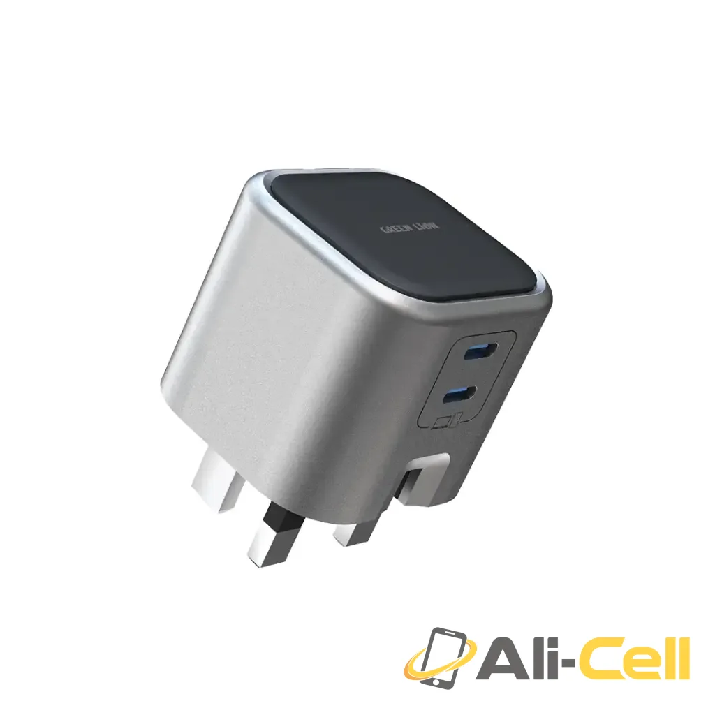 Green Lion GaN Adapter 45W 2 USB-C Ports - Grey