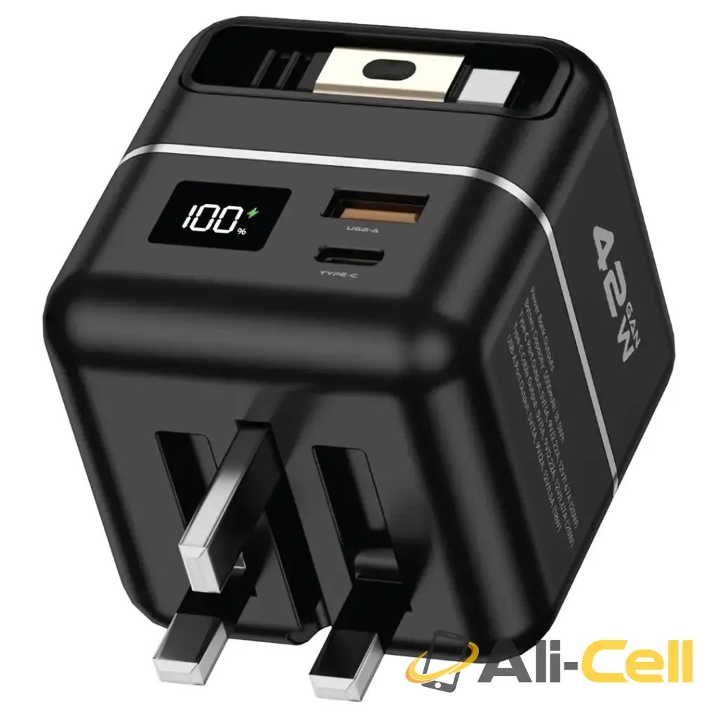 Green Lion GaN Premium Series Charger 42W with 5000mAh Power Bank