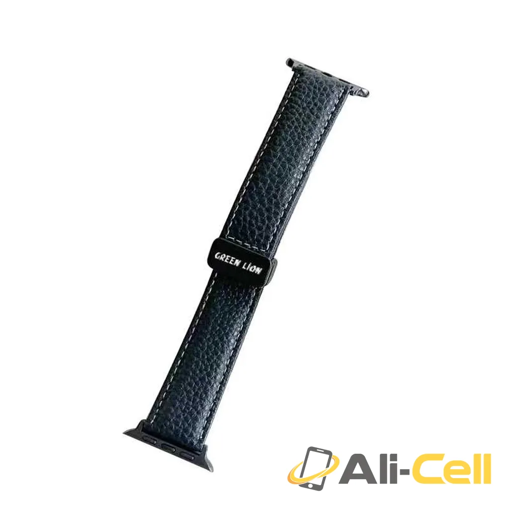 Green Lion Genuine Leather Buckle Watch Band 42/44/45/49MM