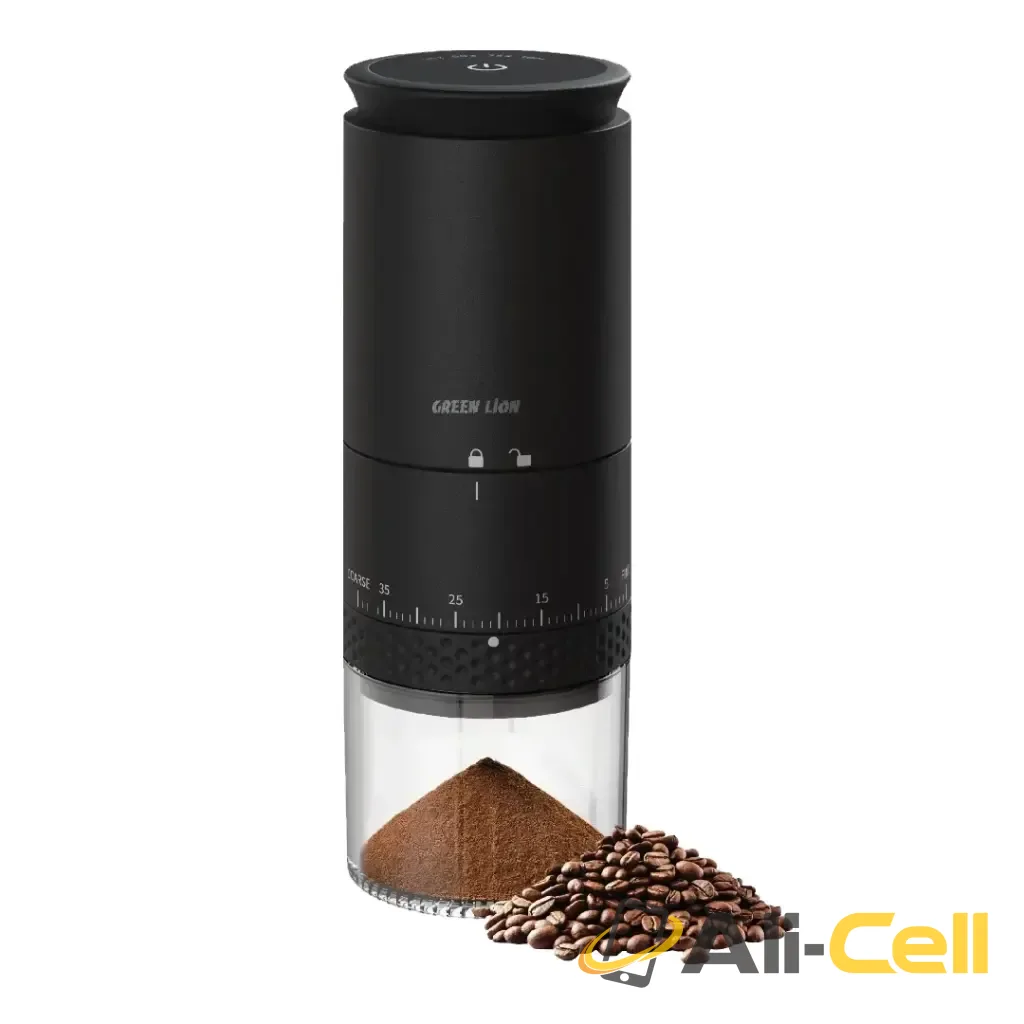 Green Lion Grind Pro Coffee Grinder-Rechargeable - Black