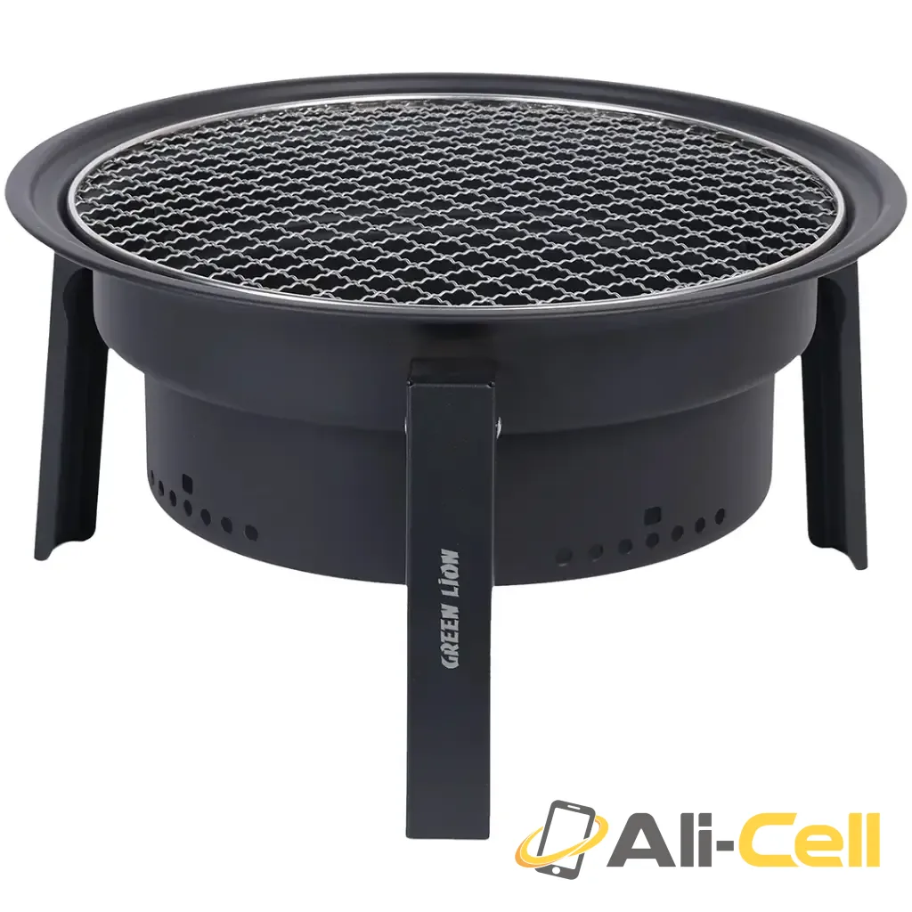 Green Lion Grill Sphere Foldable BBQ Grill - Black