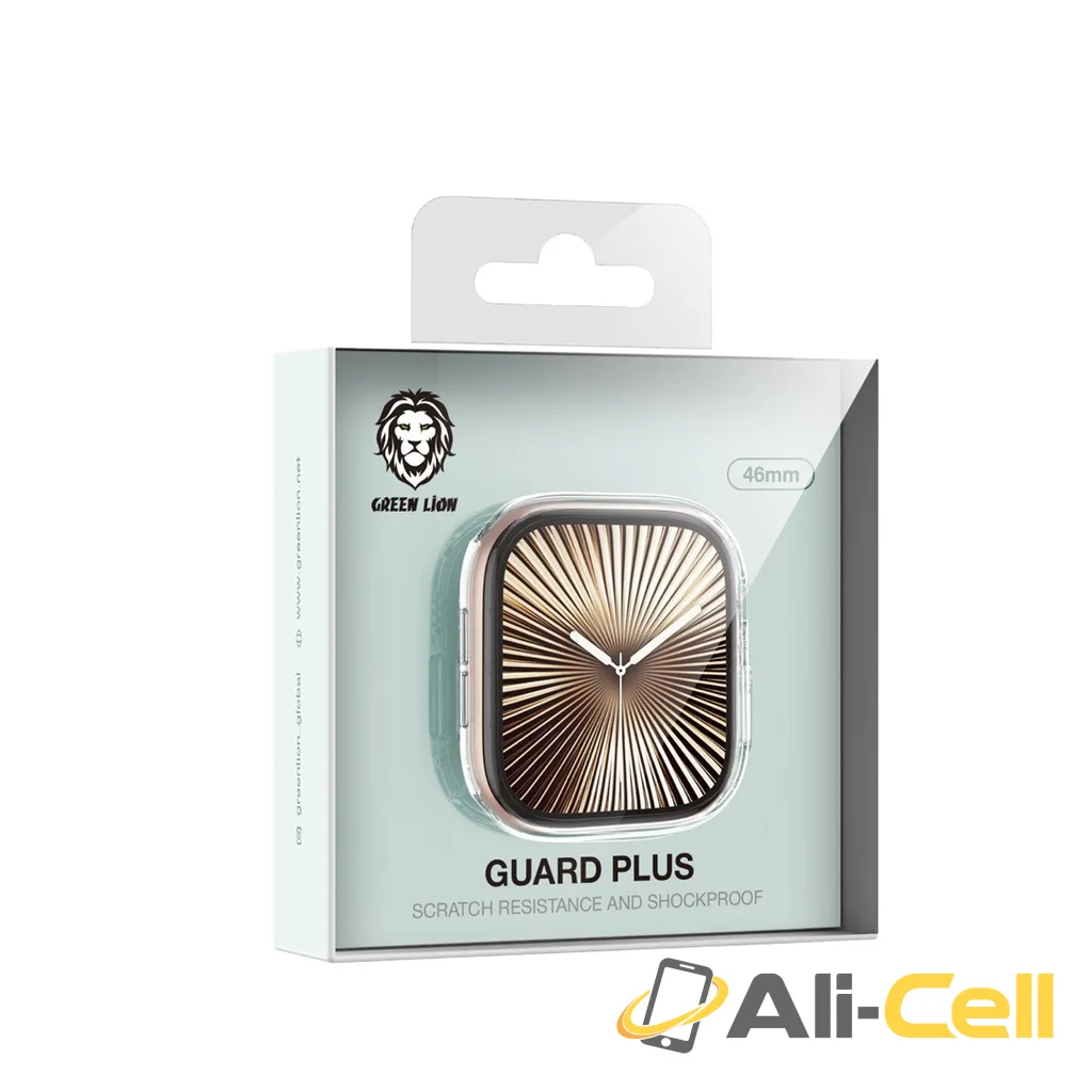 Green Lion Guard Plus PC Case for Apple Watch - Clear — 3