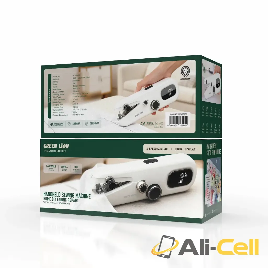 Green Lion HANDHELD SEWING MACHINE Portable 2000mAh — 2