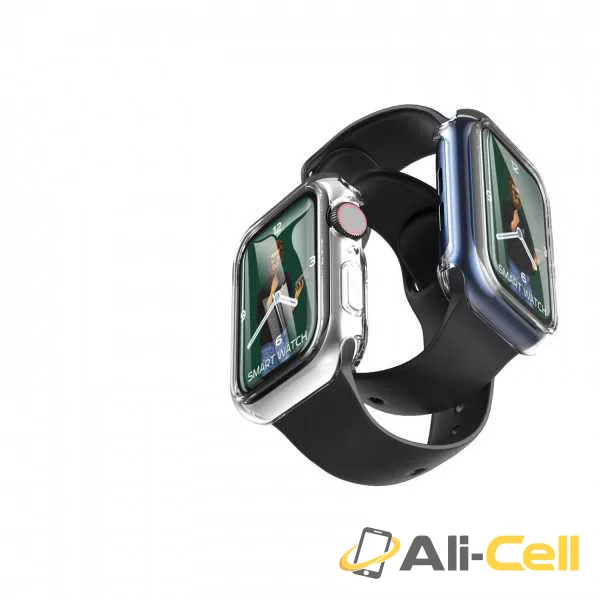 Green Lion Guard Plus PC Case for Apple Watch-45mm-Clear — 2