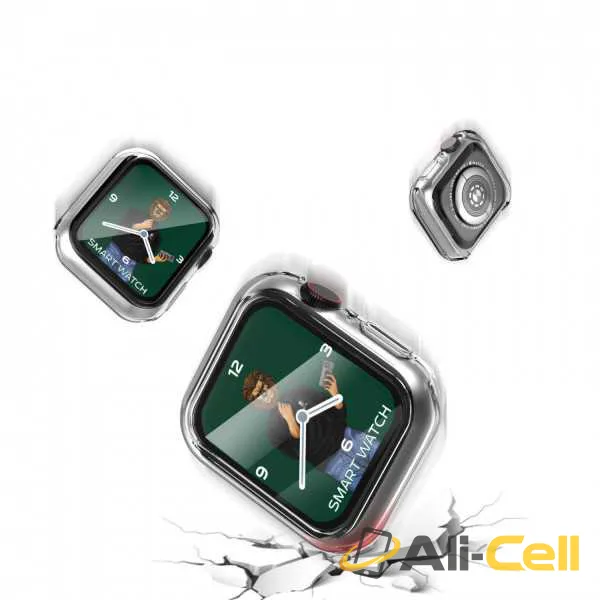 Green Lion Guard Plus PC Case for Apple Watch-45mm-Clear — 3