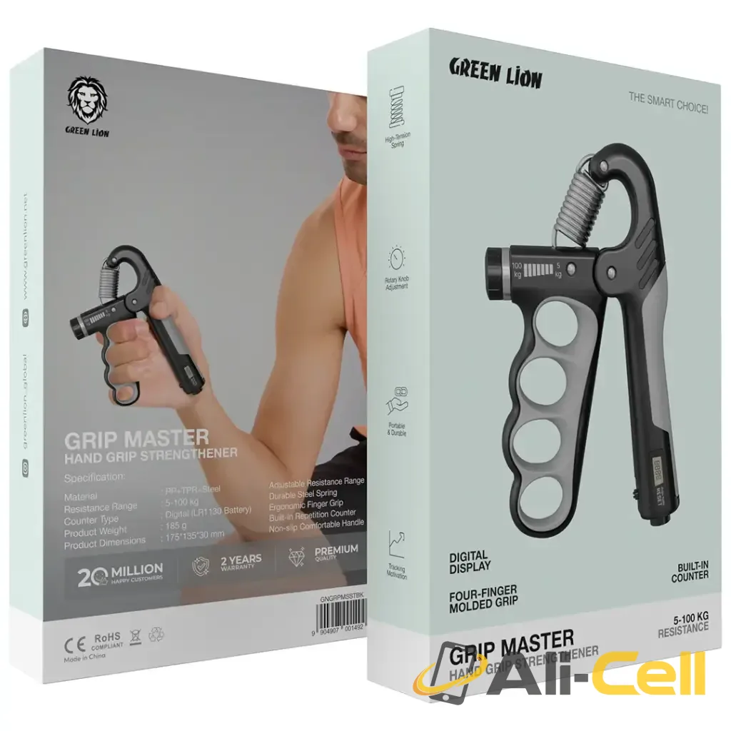 Green Lion Grip Master Hand Grip Strengthener - Black — 2