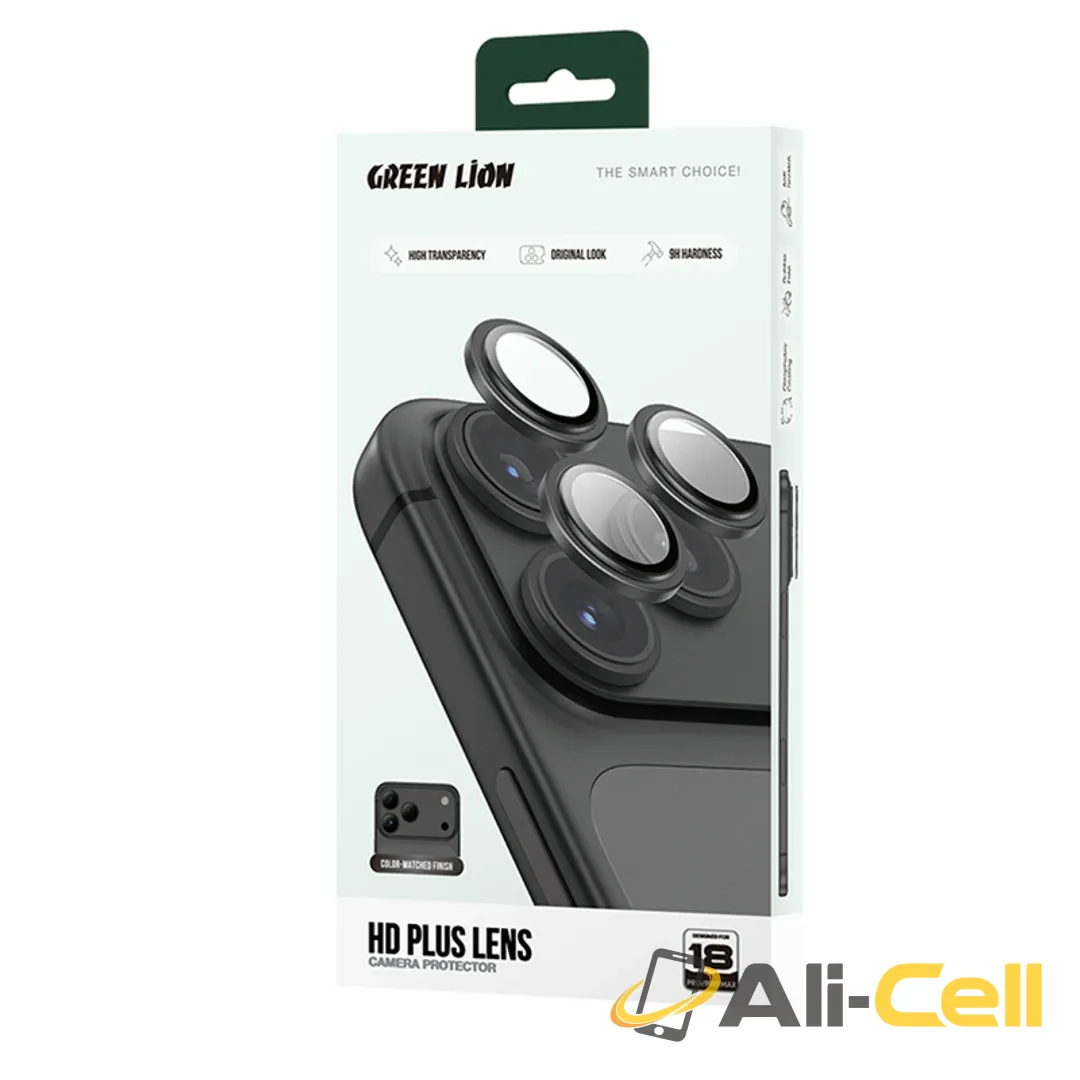 Green Lion HD Plus Camera Lens Protector for iPhone 18 Pro Max - Black — 3