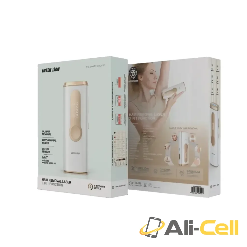 Green Lion Hair Removal Laser 3 IN 1 Function - White — 2