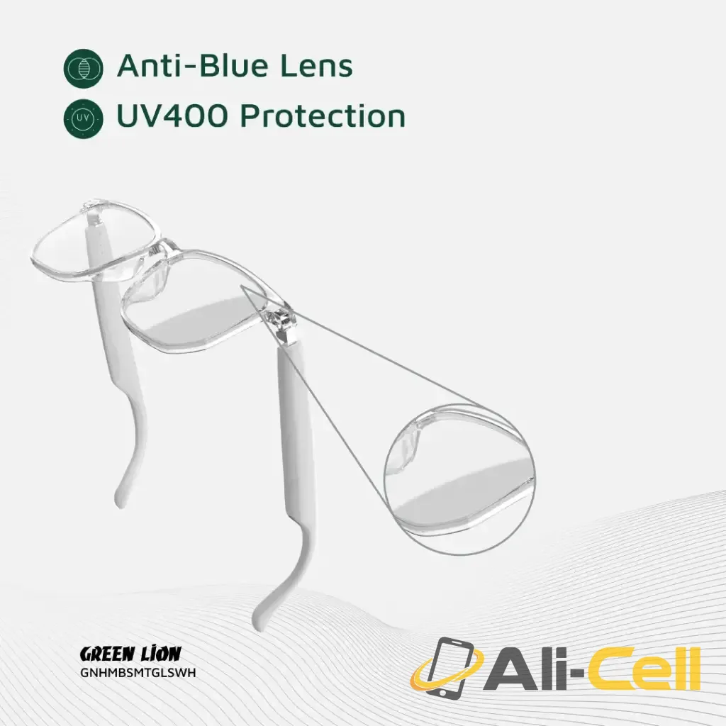 Green Lion Hamburg Smart Glasses - White — 3