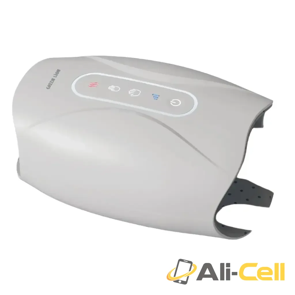 Green Lion Hand Massager with Heat and Compression - White