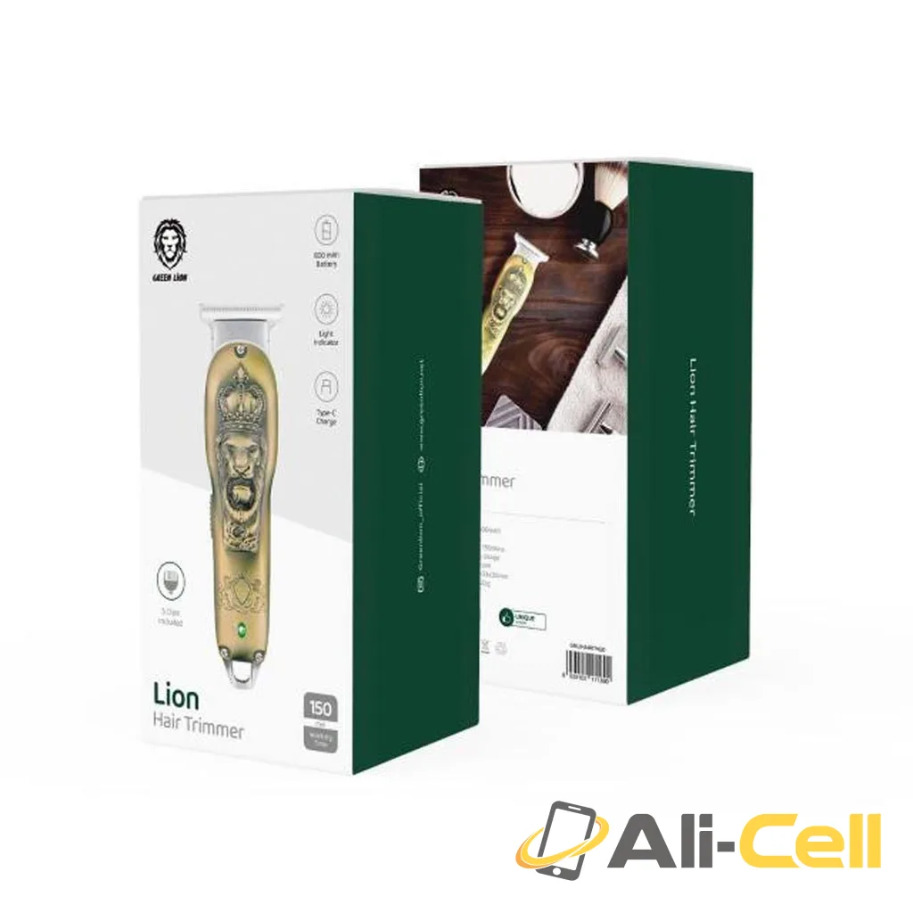 Green Lion Hair Trimmer 800 mAh Type-C Charge - Gold — 2