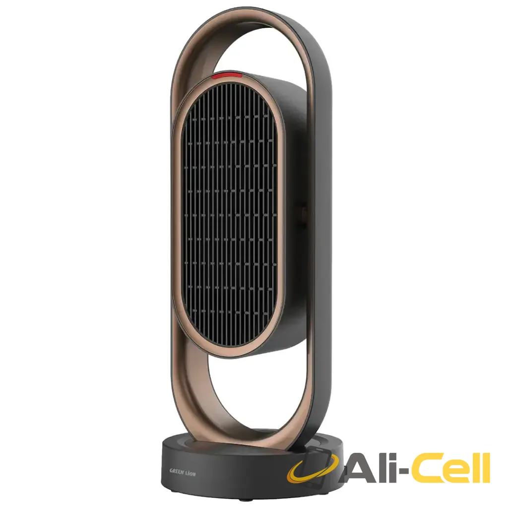 Green Lion Heater Power Fan & Heater with Remote Control - Black