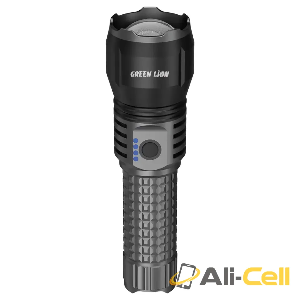 Green Lion Hunter Portable LED Torch - Grey