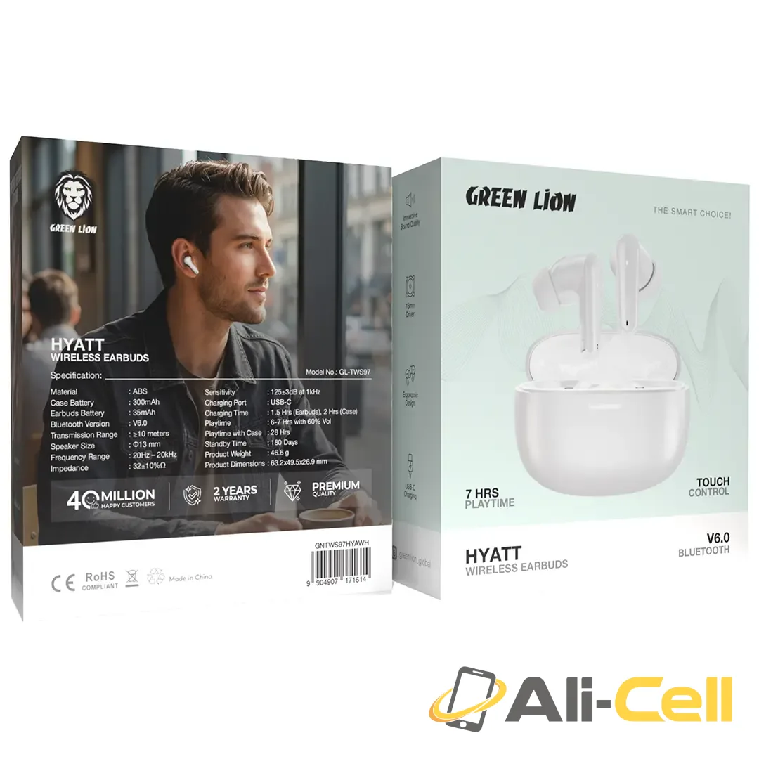Green Lion Hyatt Wireless Earbuds — 2