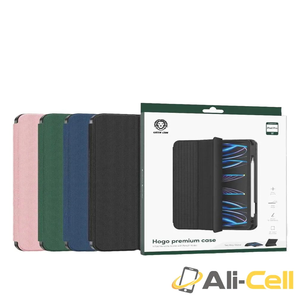 Green Lion Hogo Premium Case with Pencil Holder iPad 10" - 10.9"